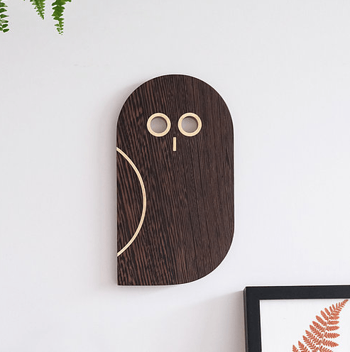 Hibou mural en bois Thibaut Malet